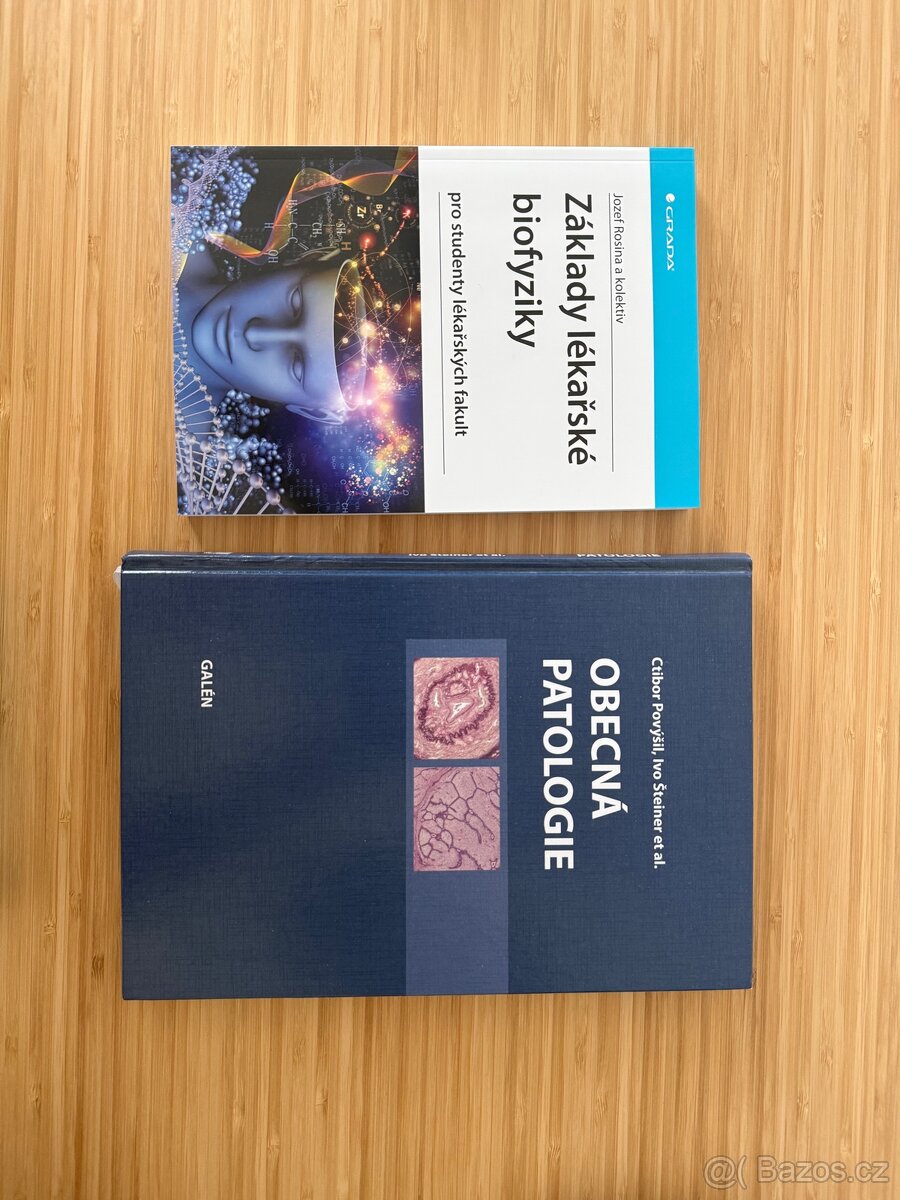 Knihy - patologie, biofyzika, farmakologie, kineziologie