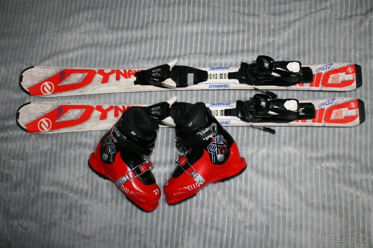 lyže dynamic 100 cm , lyžáky Nordica