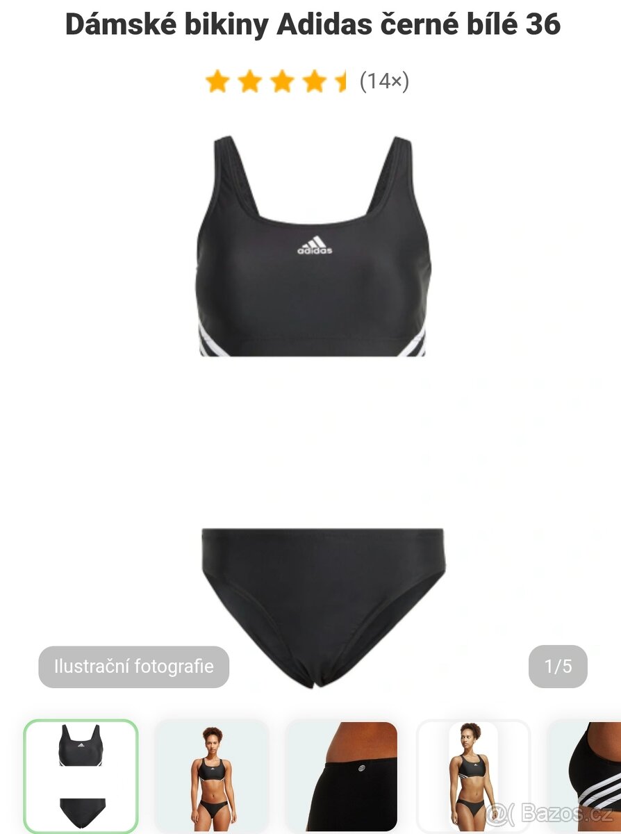 Nové dámské plavky Adidas 36