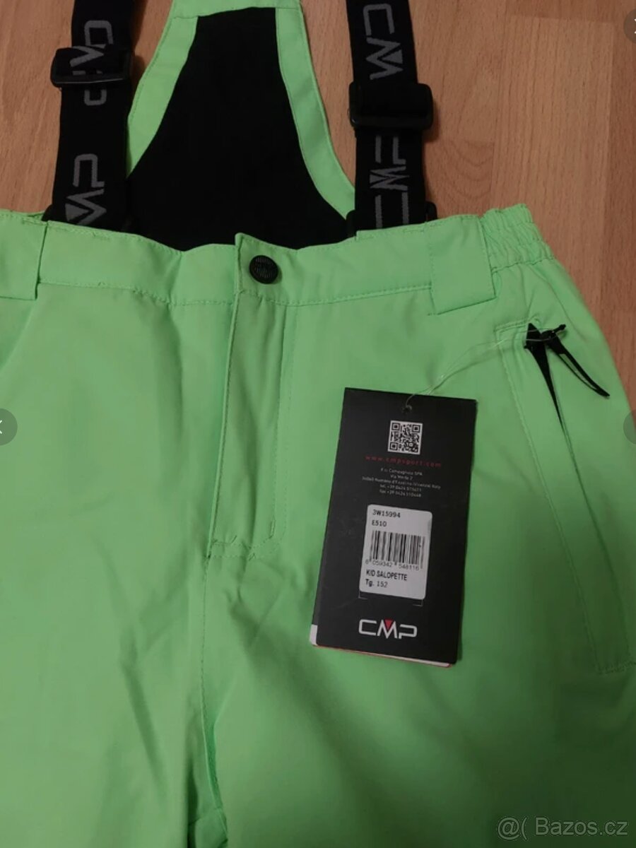 Nové zimní lyžařské kalhoty, oteplováky, 140/146, neon