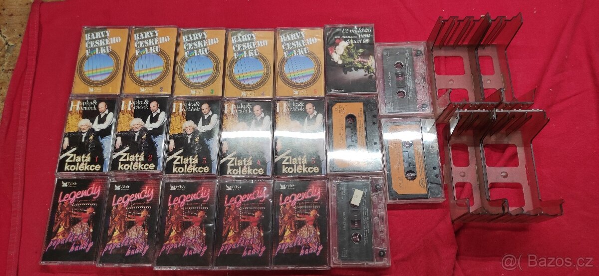 Originální nahrané MC kazety - směs 20 ks