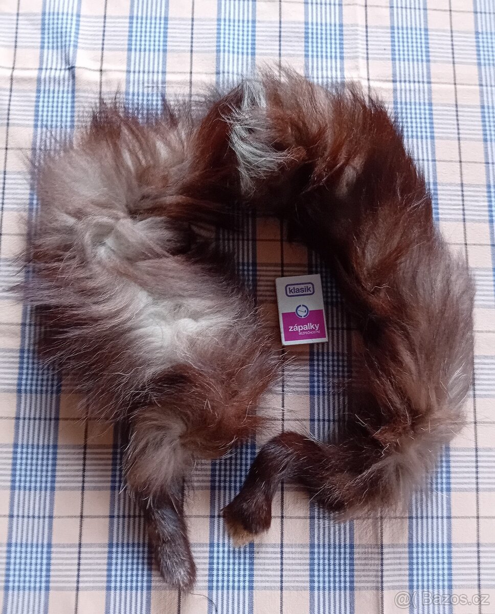 Dámský přírodní kožešinový límec liška šedostříbrná