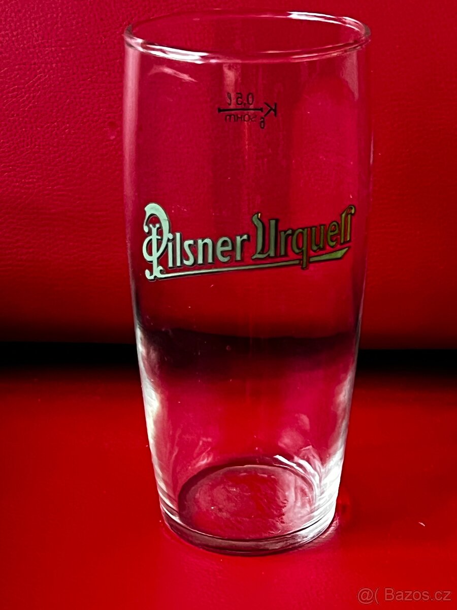 Pilsner Urquell - Prazdroj - stará pivní sklenice 0,5l