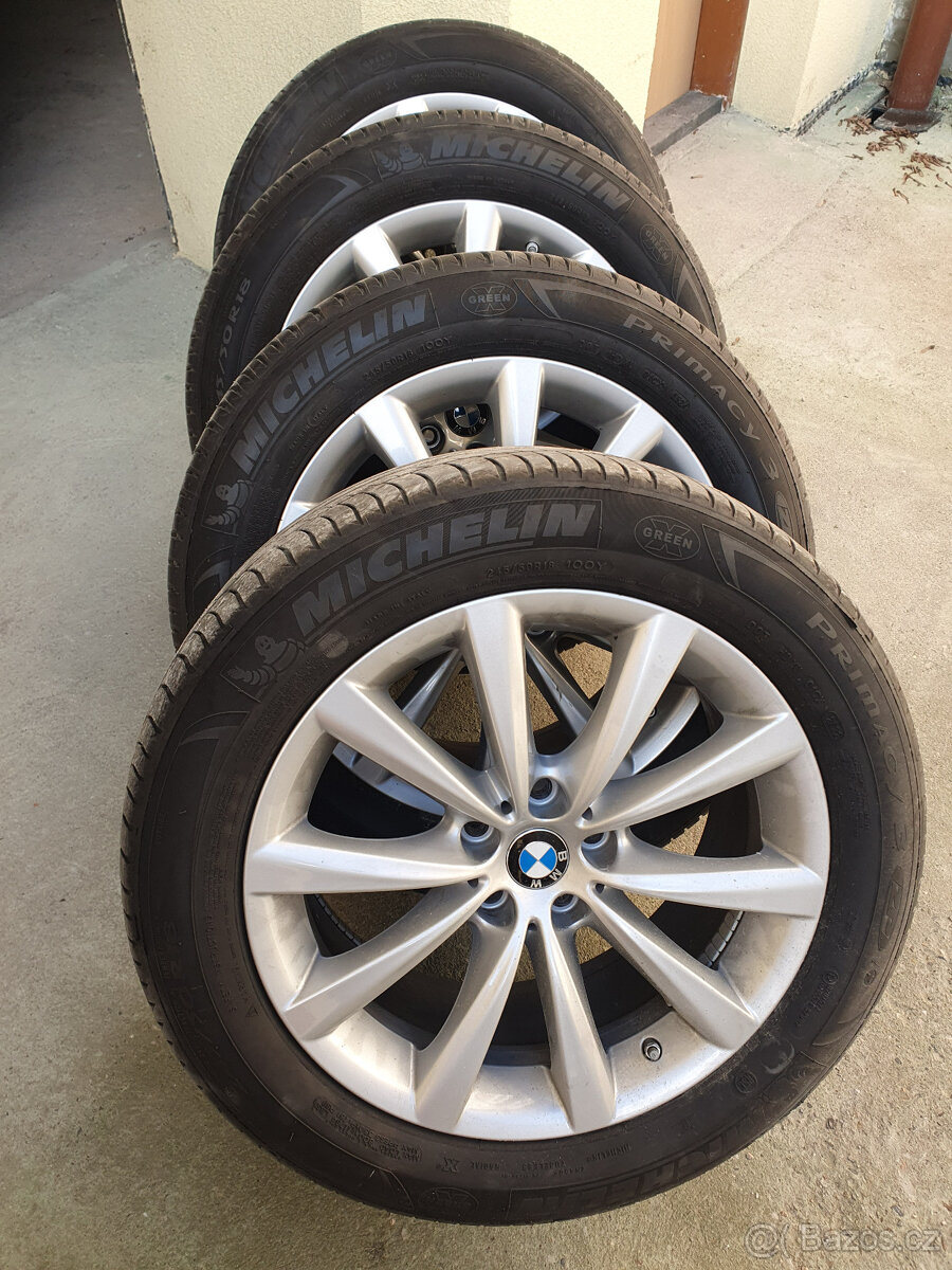 R18 BMW 7 G11,G30 orig.alu+letni pneu Michelin Primacy sada