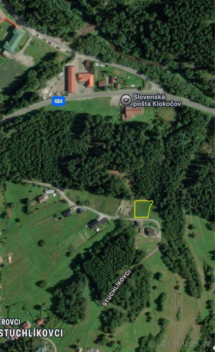 Stavební pozemek 1573 m² – Klokočov (Kysuce), u lesa