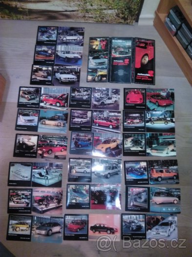 Autosalón 2 sběratelské karty / pohlednice