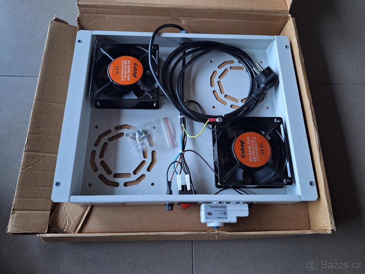 Legrand EvoLine 2x ventilátor + termostat - stropní