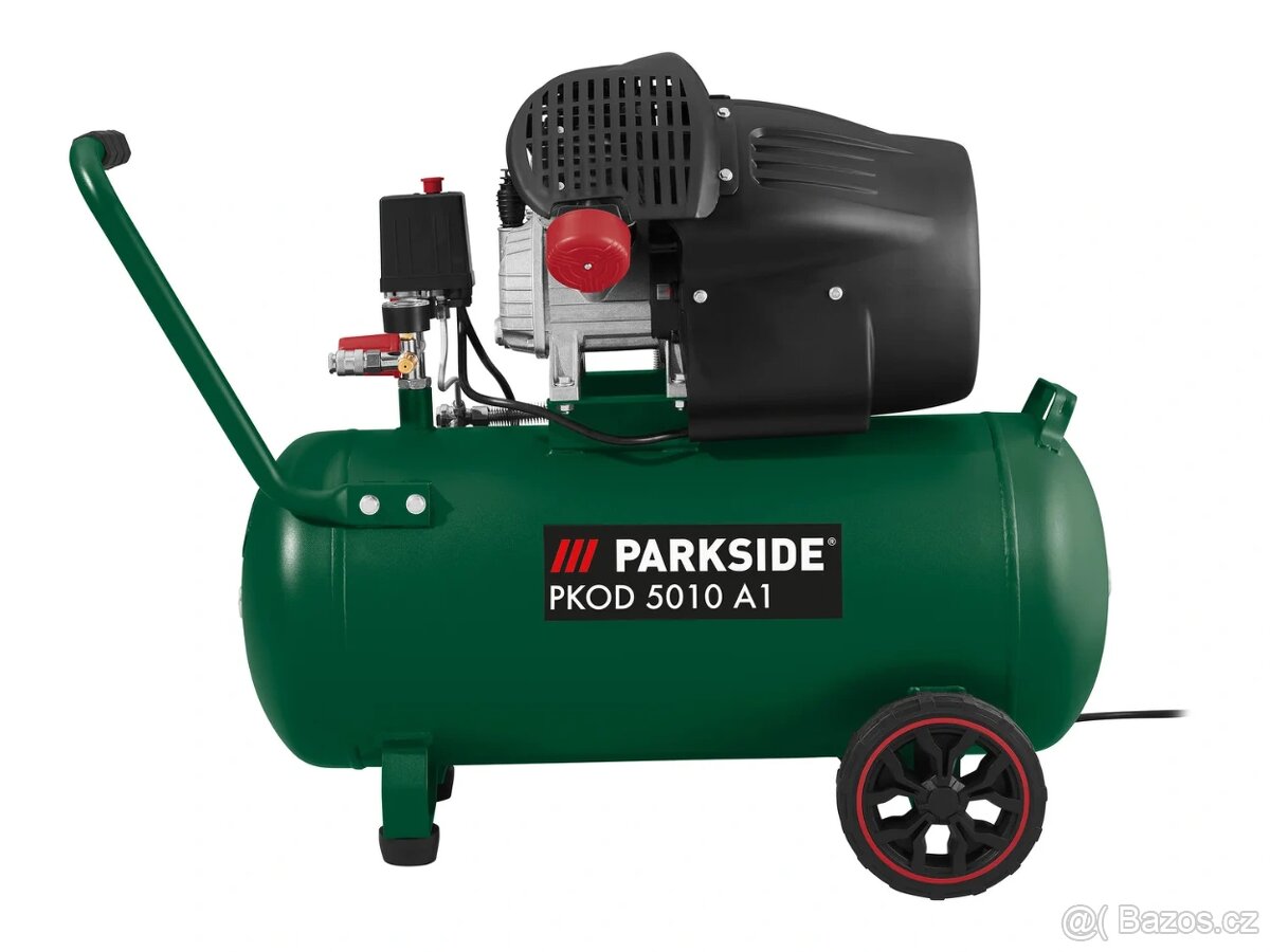 Dvoupístový kompresor Parkside 50 litrů