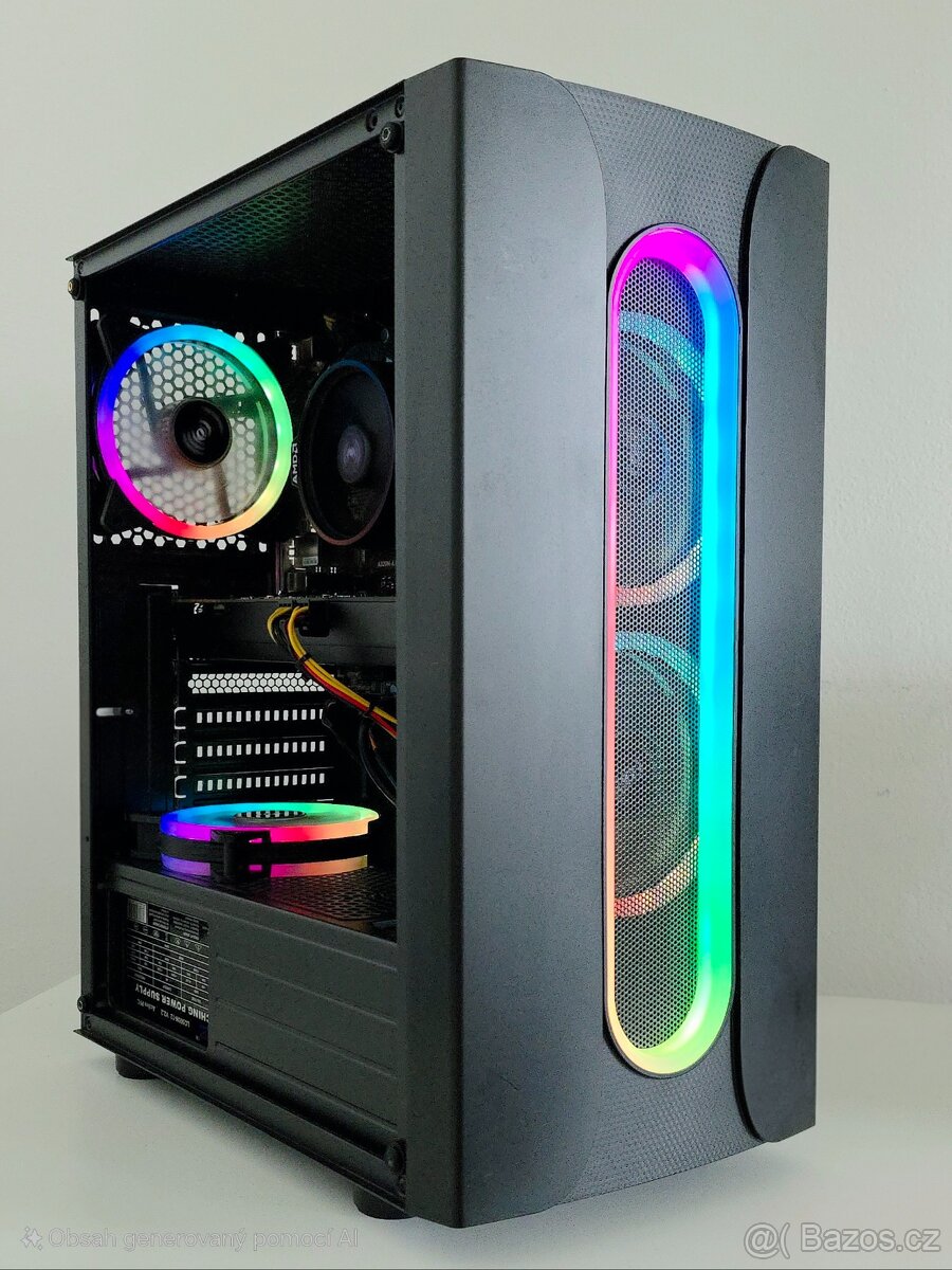 Herní PC, Ryzen 5 3600, NVIDIA GTX 970, 16GB RAM, 480GB SSD