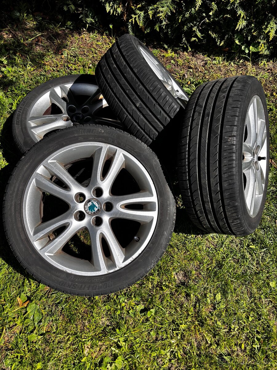 Alu kola + letní pneu Škoda Fabia II