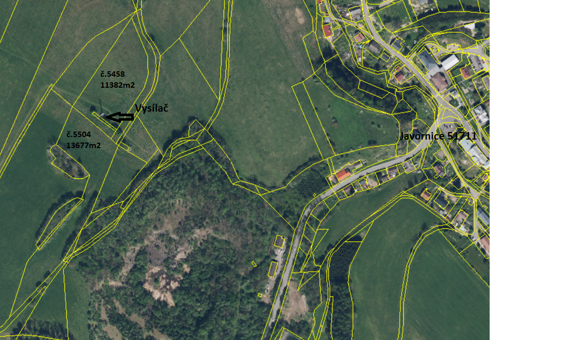 Pozemky Javornice 51711. 26000m2
