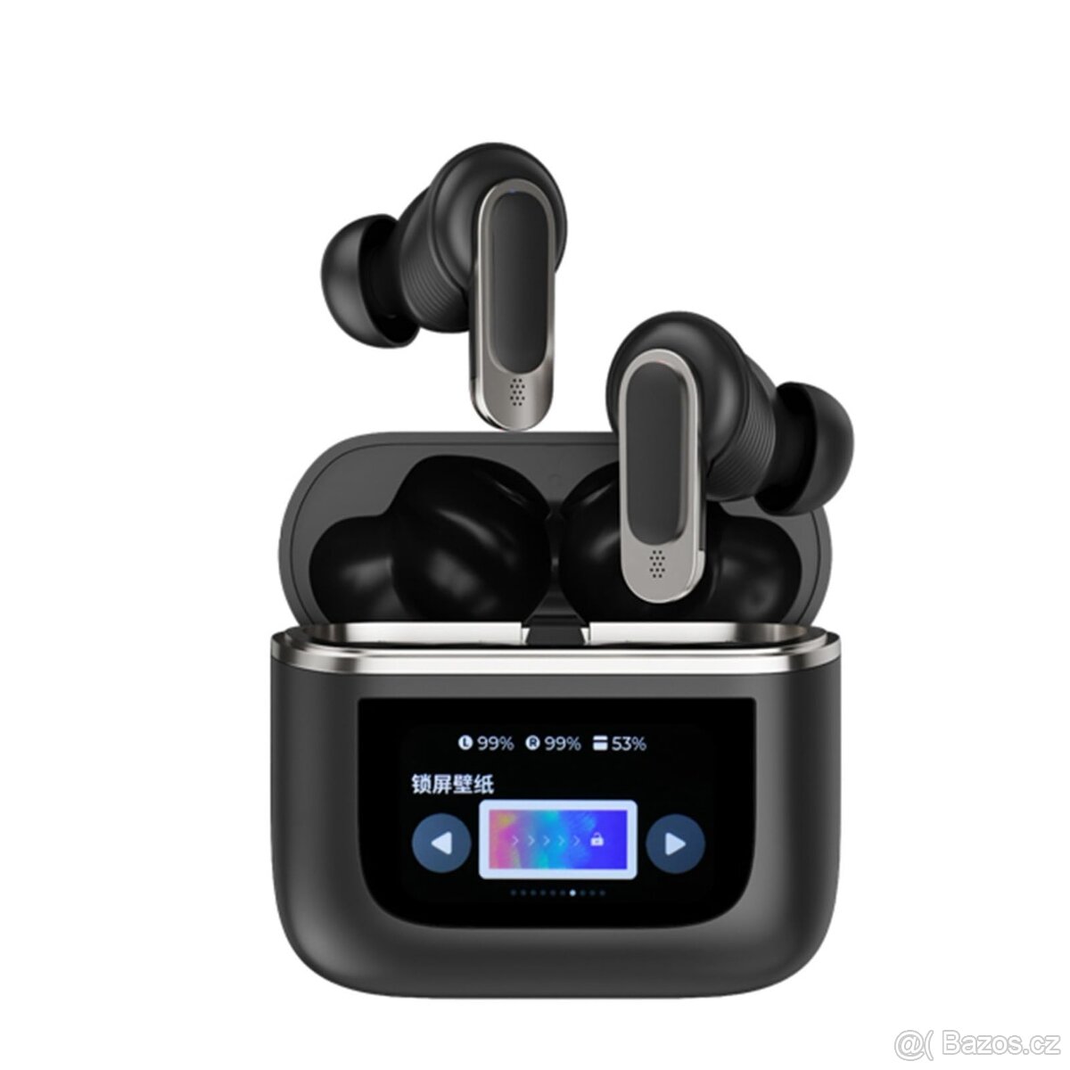 Bezdrátová sluchátka s dotykovým displejem a ANC