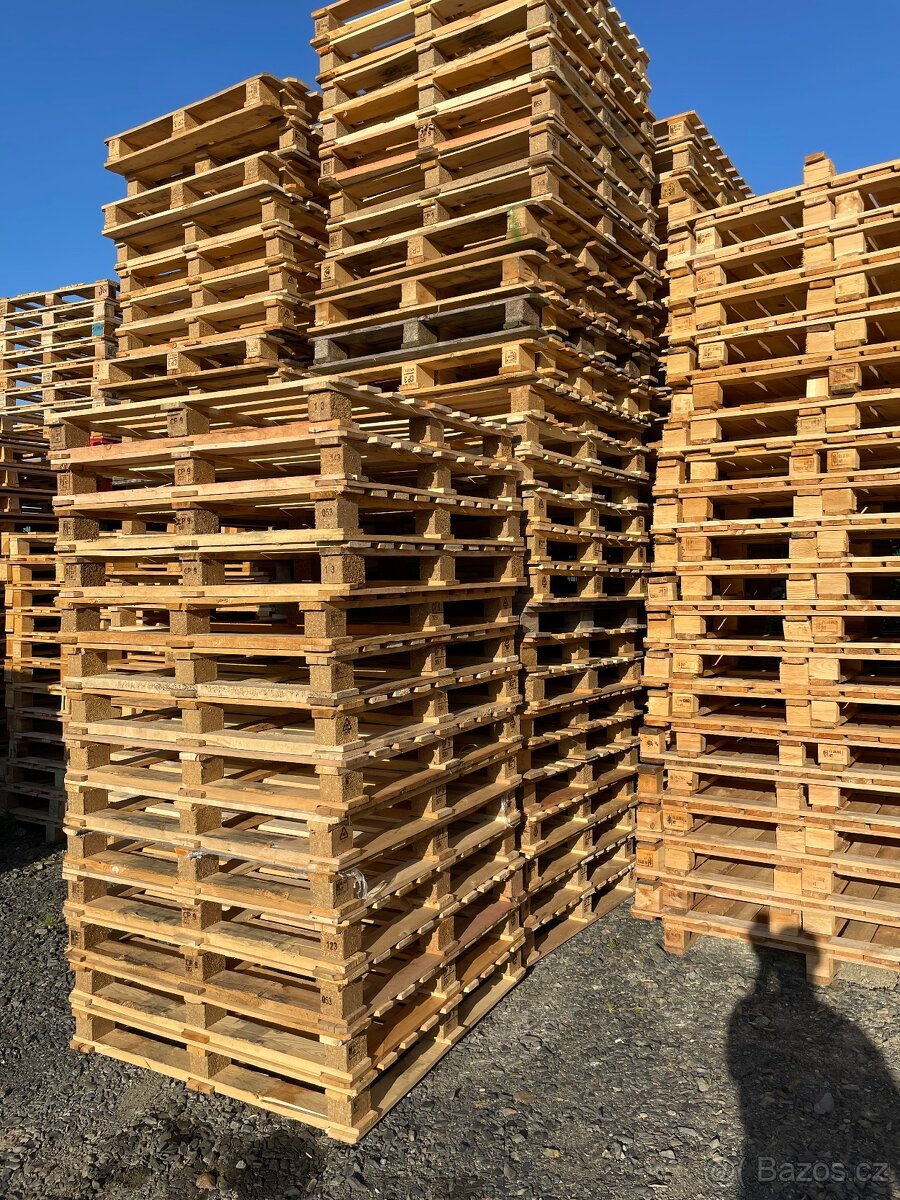 Drevene palety - velke mnozstvi, hodne druhu