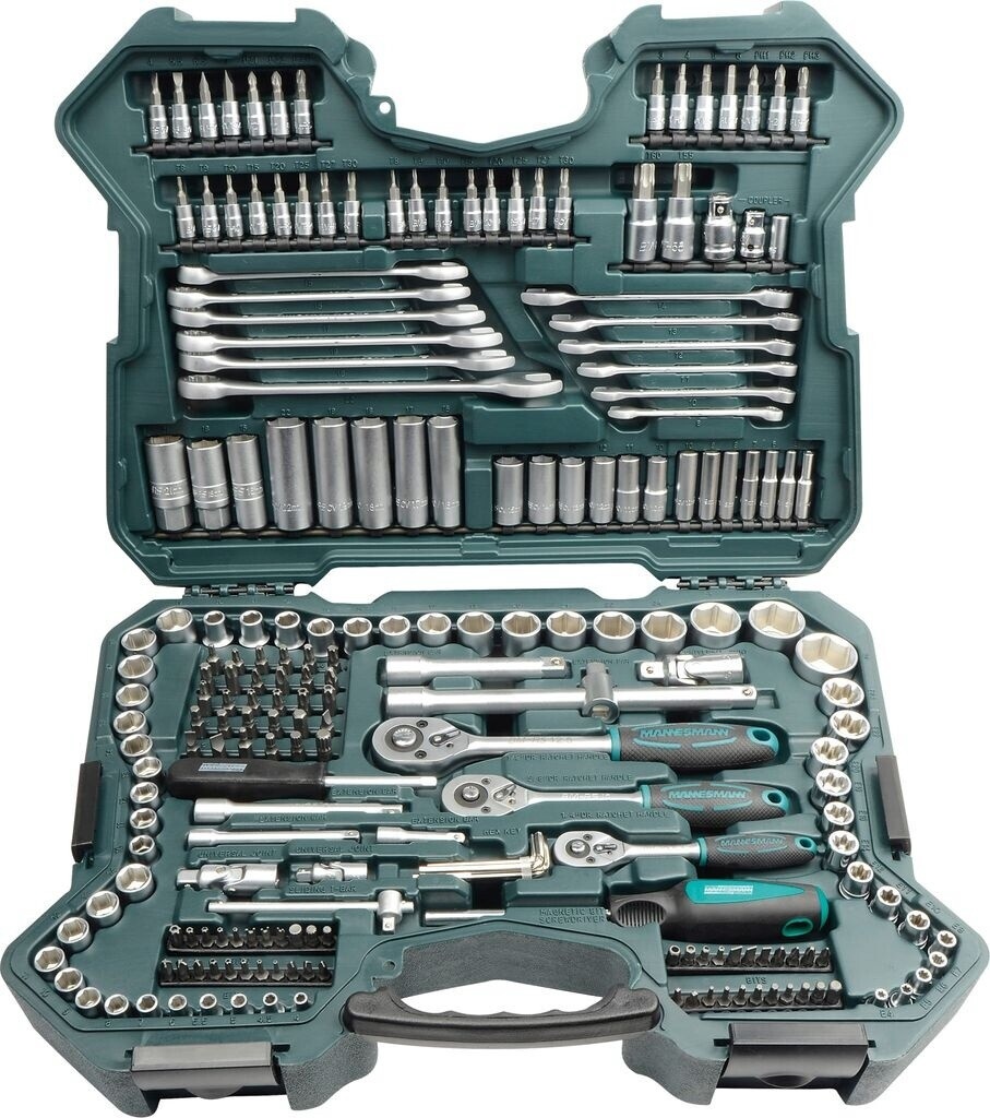 Gola sada 1/4", 3/8" a 1/2" - 215 dílů Mannesmann 98430