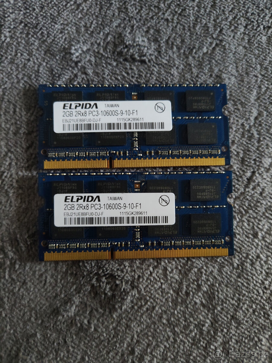 8GB DDR3 RAM do laptopu 4x2GB