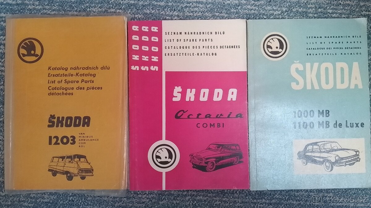 Seznam náhradních dílů Škoda 1000 MB, Octavia, 1203