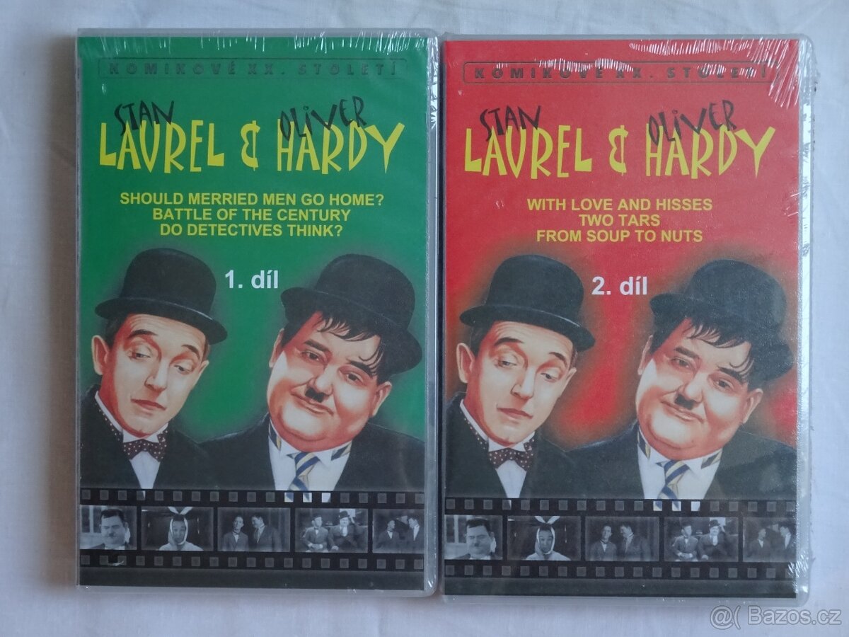 Originální VHS Laurel a Hardy - nepoužité