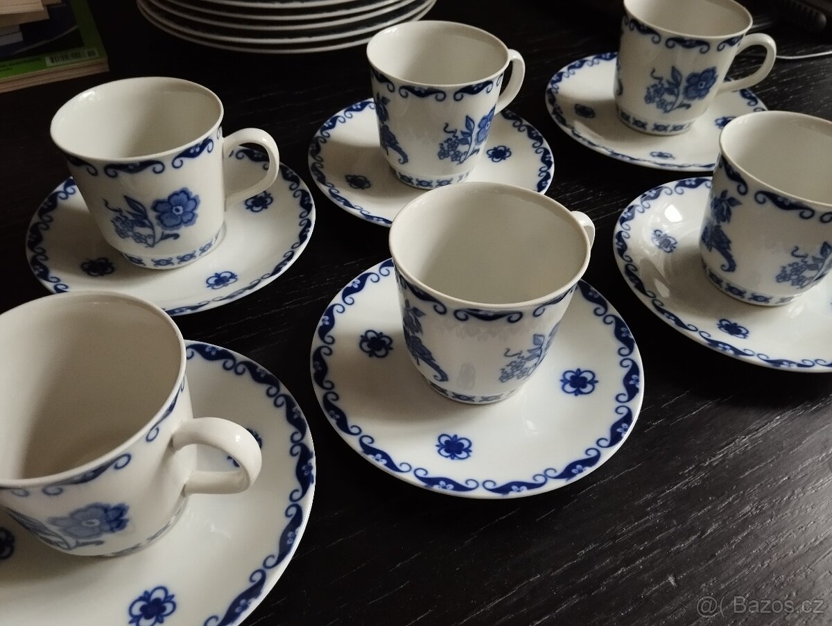 Kávový porcelánový servis