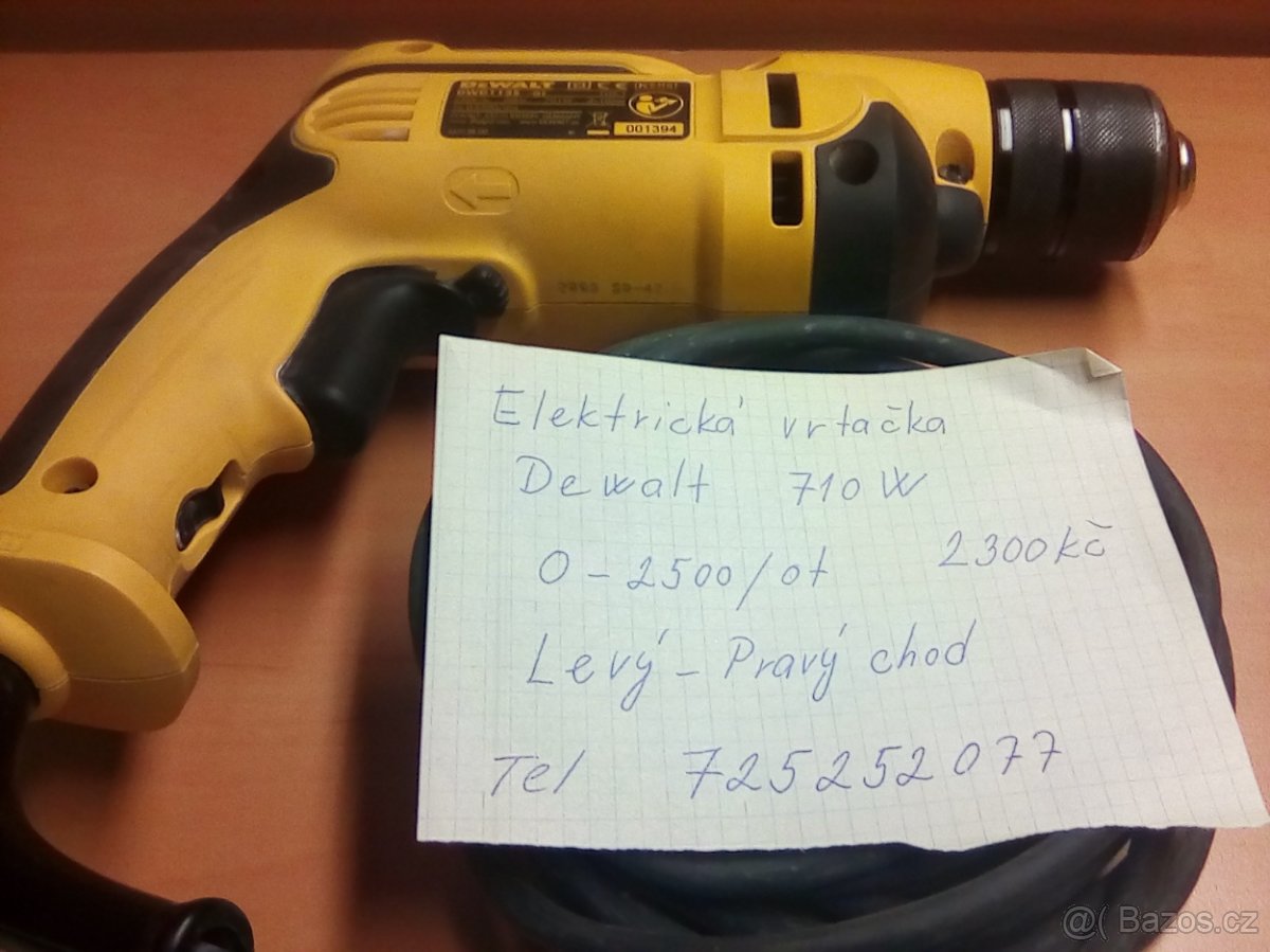 Elektrická vrtačka Dewalt
