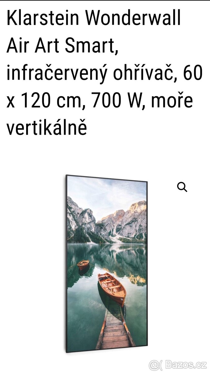 infračervený ohřívač, 60 x 120 cm, 700 W Klarstein Topeni