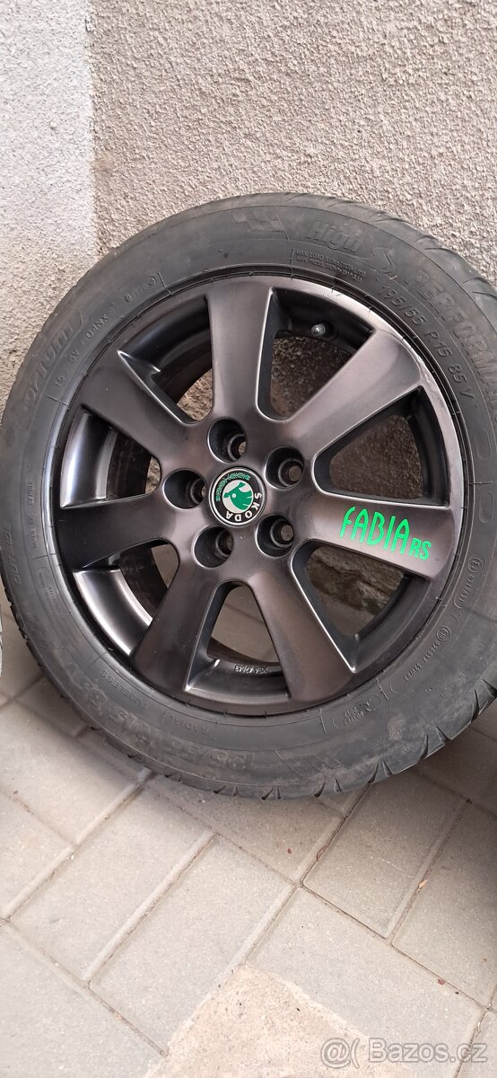 Alu fabia 5x100 195/55 r15