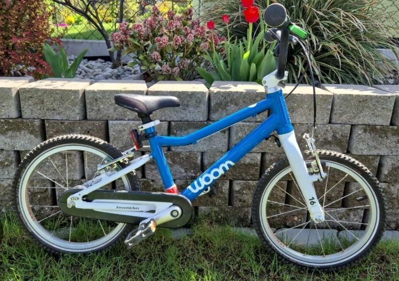 Dětské kolo Woom 3 + stojánek + nosič