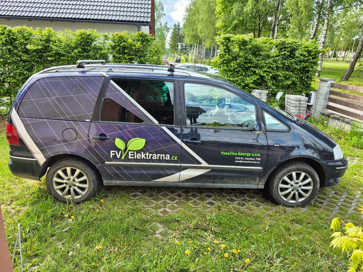 WV Sharan 1.9 TDI 4X4 bufik 7 sedaček