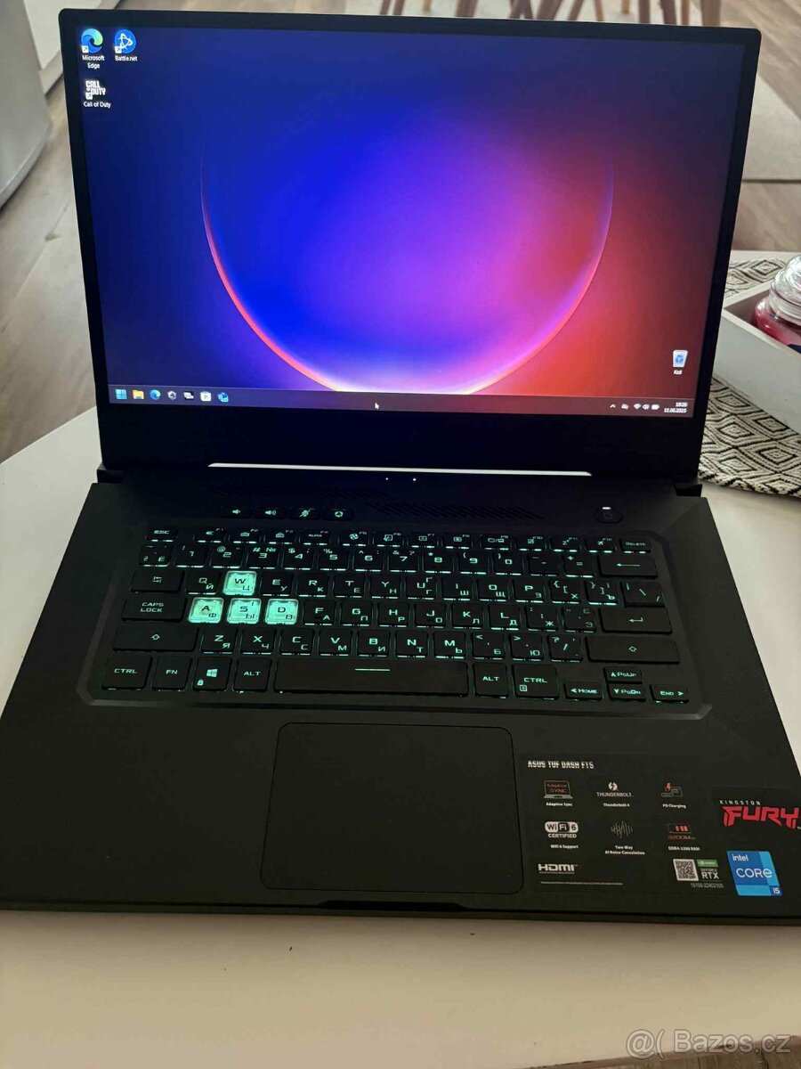 Herní notebook Asus TUF F15 Dash