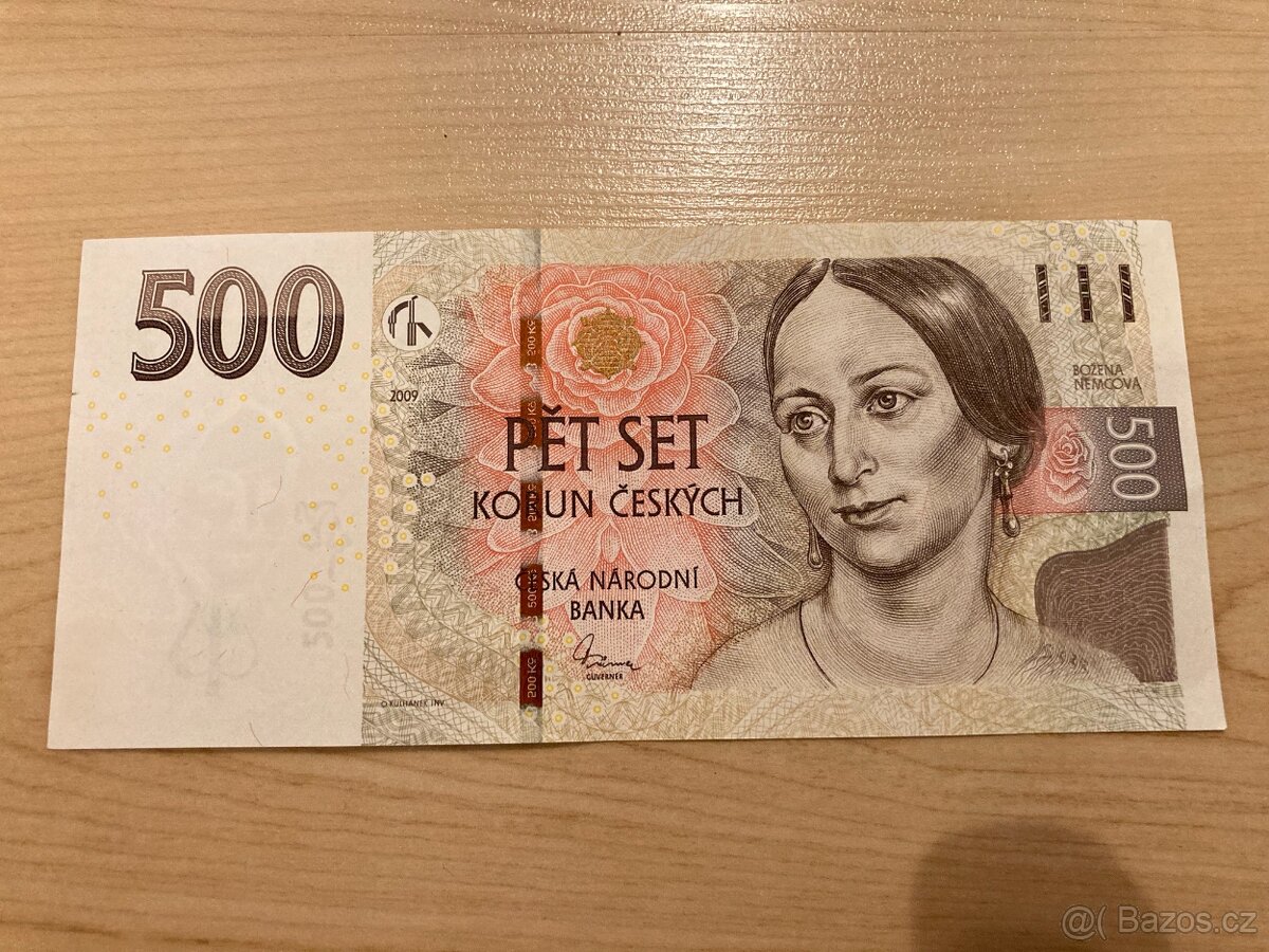 500 Kč pěkné číslo