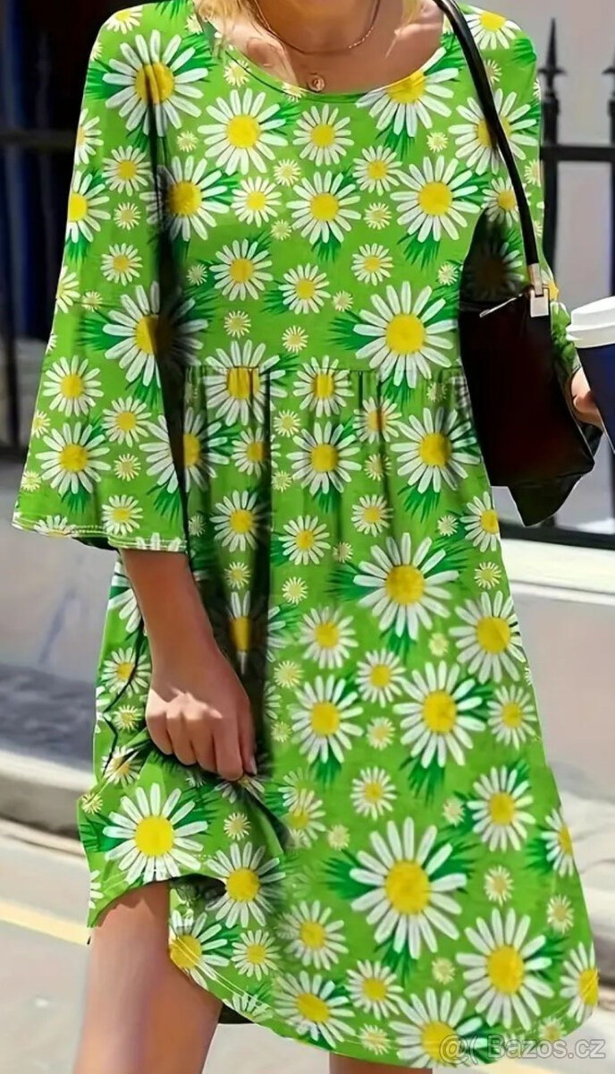 DÁMSKÉ VOLNÉ ŠATY/ TUNIKA JARO/LÉTO vel. 52 /XXXXL