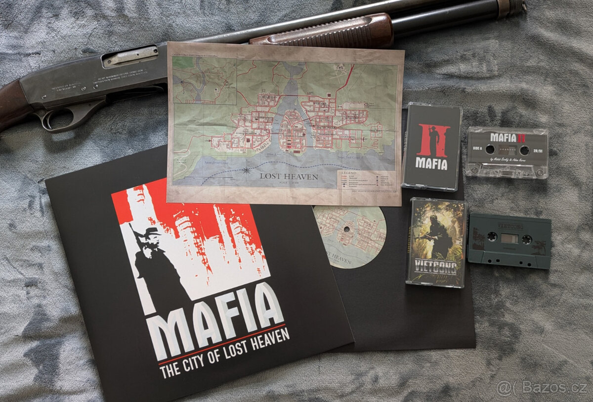 MAFIA soundtrack vinyl LP + MAFIA II & VIETCONG MC kazeta