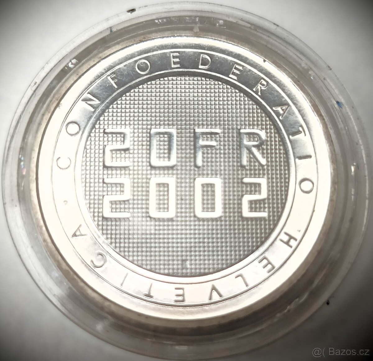 20 franků 2002 EXPO.02 Švýcarsko proof KM#101 stříbrná mince