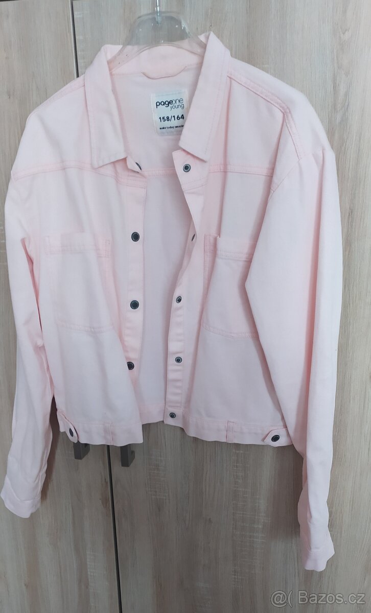 Riflová bunda velikost 158/164