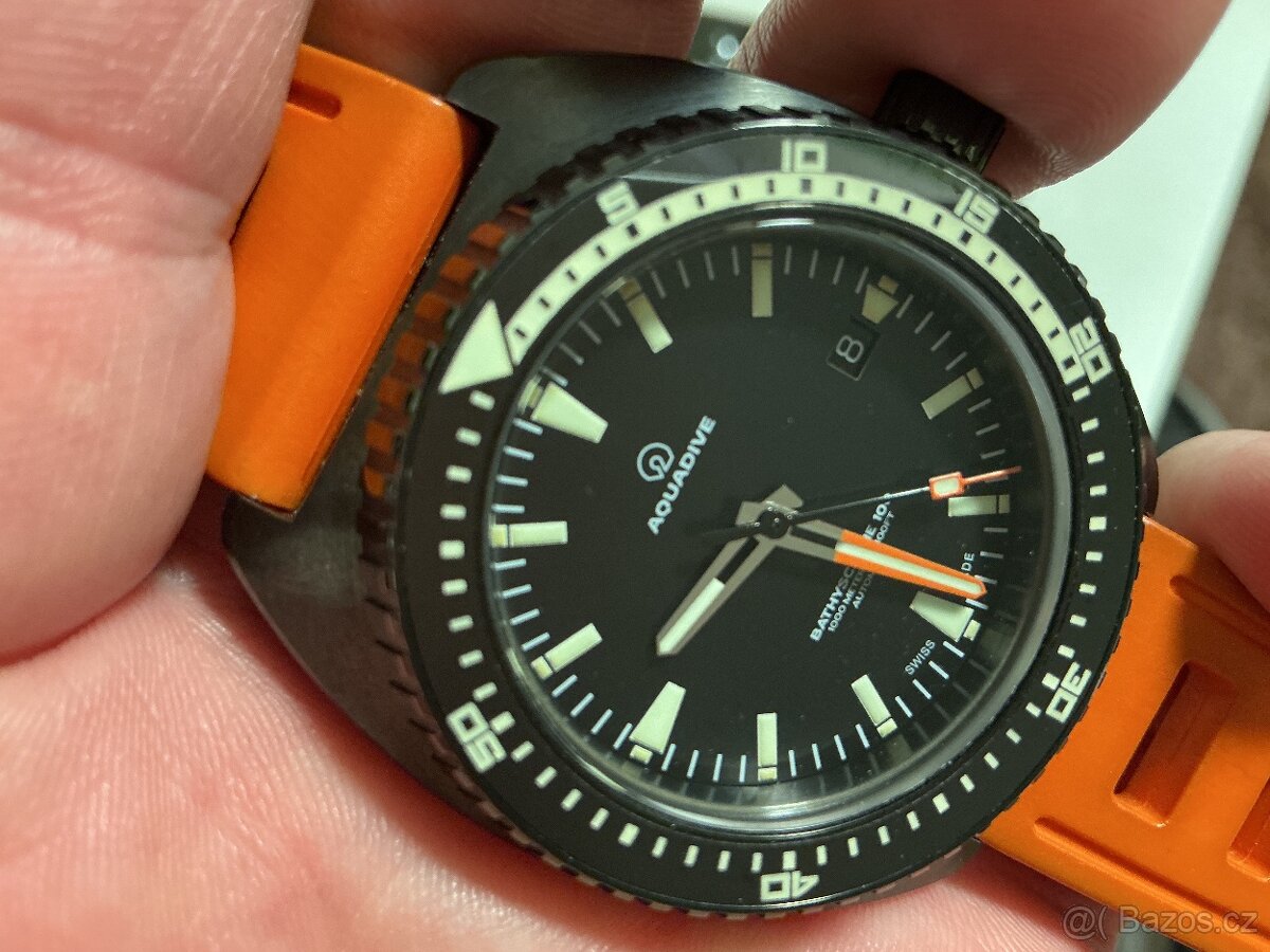 Hodinky Aquadive bathyscaphe 100 dlc 1000m wr