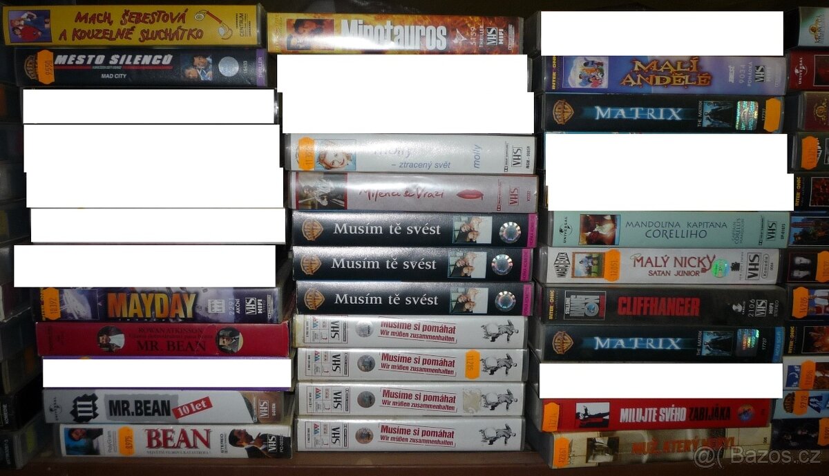VHS - prodám -- videokazty . -.
