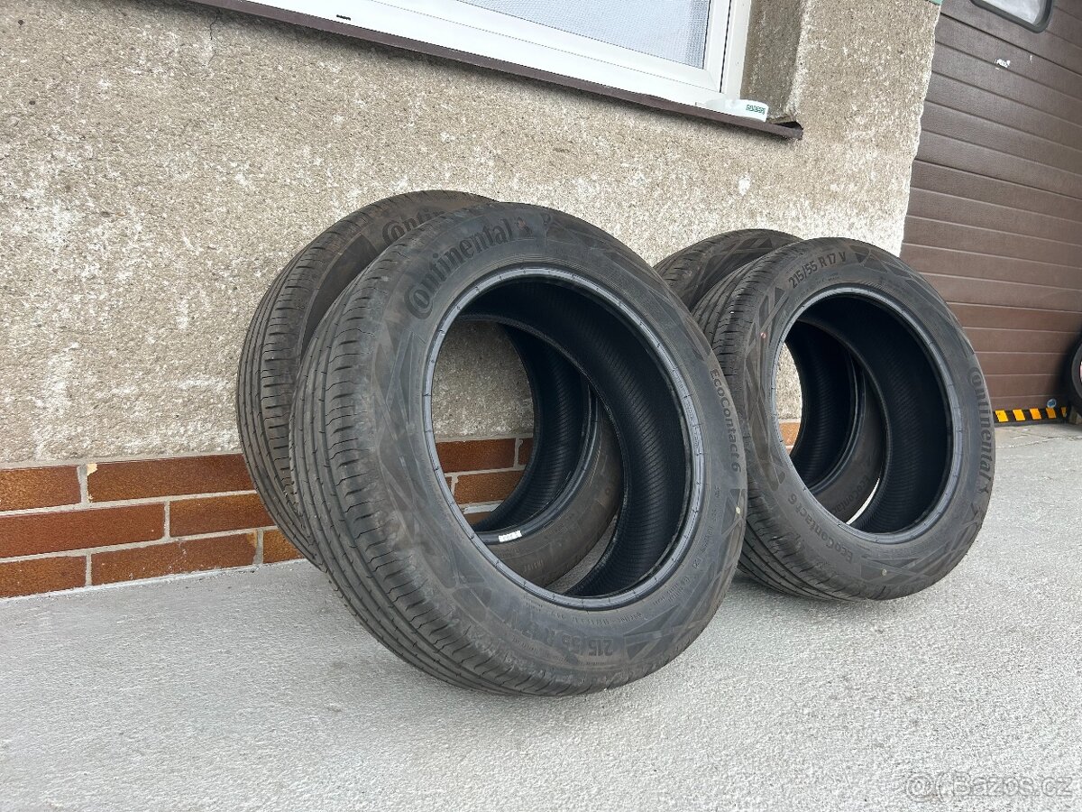 4x letní pneu Continental EcoContact 6 215/55 R17 V