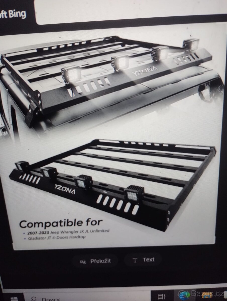 Střešní expediční nosič Jeep Wrangler/Gladiator 2007-2023