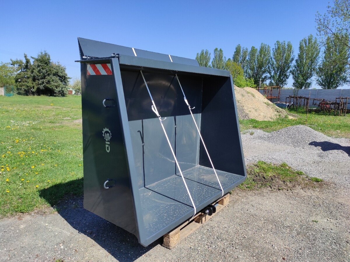 Přepravní box za traktor, lopata za traktor