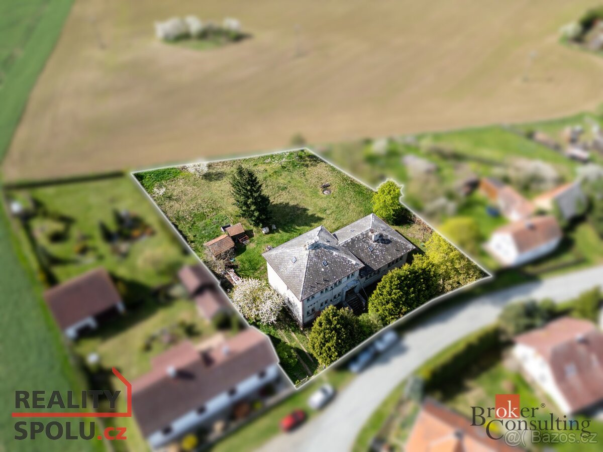 Prodej, domy/rodinný, 360 m2, Hluboká, 33165 Žihle, Plzeň-se