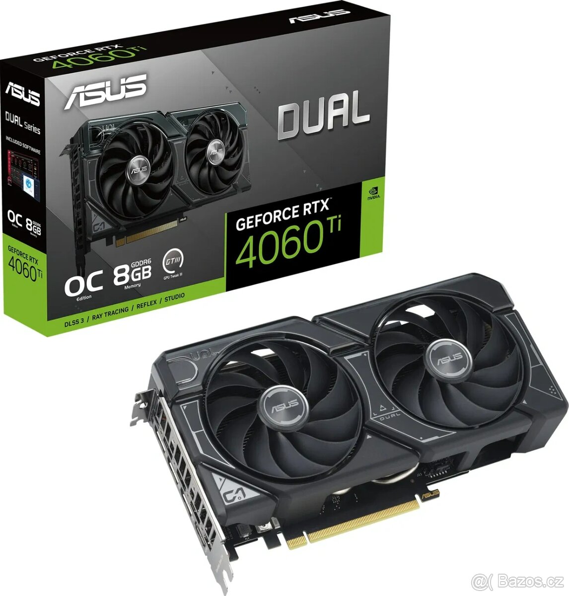 🖥️ ASUS DUAL RTX 4060 Ti O8G – FAKTURA, TOP STAV
