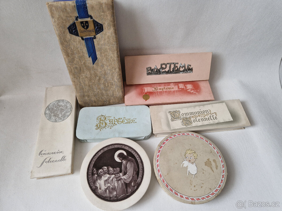 Staré krabičky cukrovinky čokoláda Art Deco cukrárna ca 1935