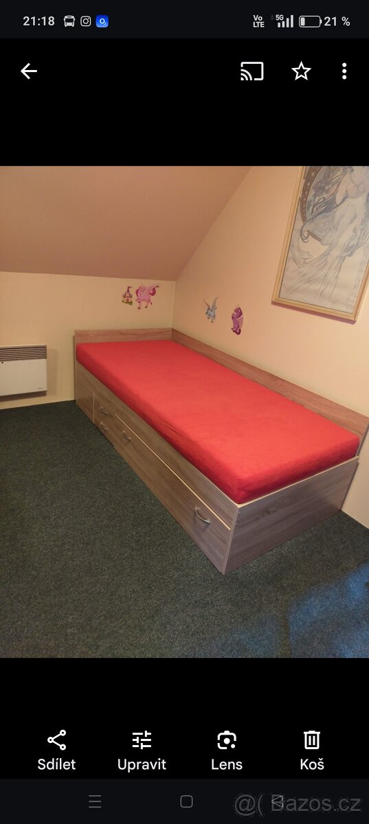Dětská válenda 90x200 Aleš dub