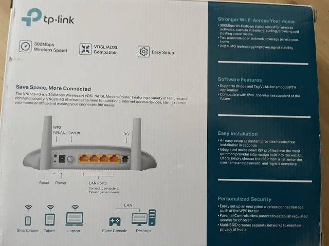 WiFi router TP-LINK 300Mbps