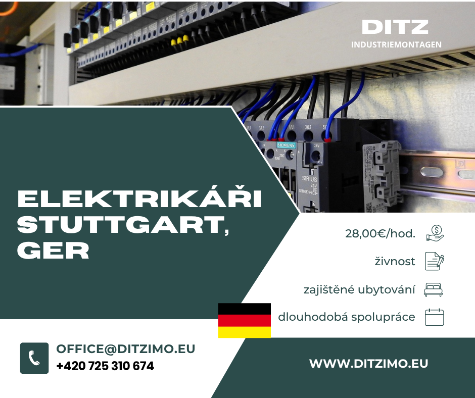 Dlouhodobý projekt pro elektrikáře v Německu
