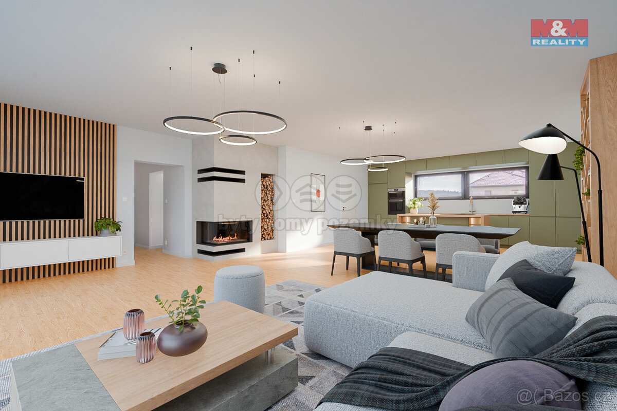 Prodej rodinného domu, 216 m², Frymburk, pozemek 1018 m²