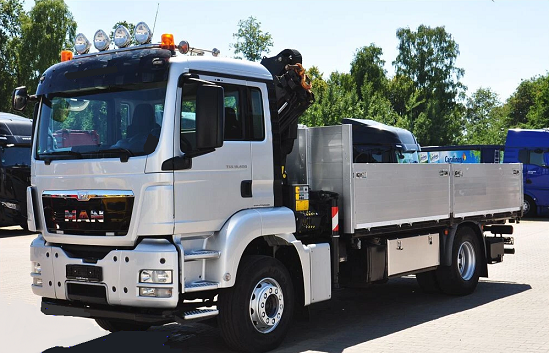 MAN TGS 18.400 - valník s hydraulickou rukou Palfinger