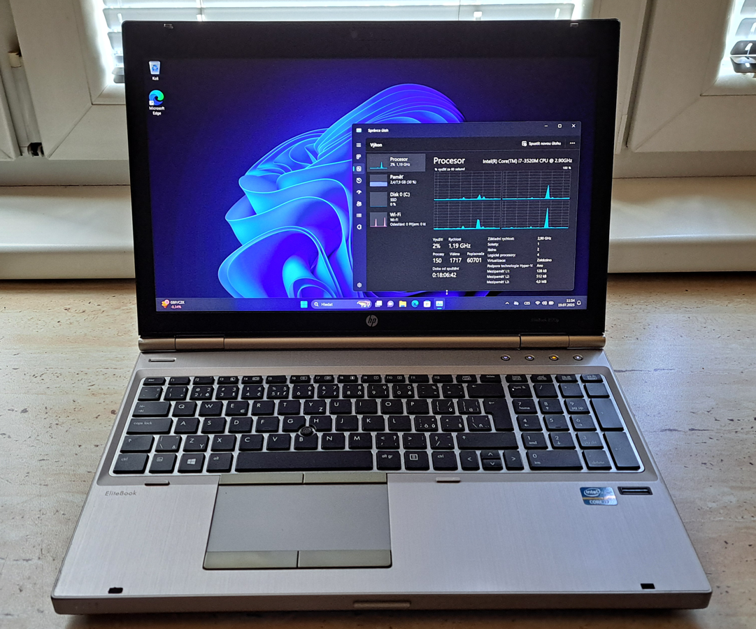 HP EliteBook 8570p/ Core i7 / 8GB / SSD 240GB/ WIN 11 PRO