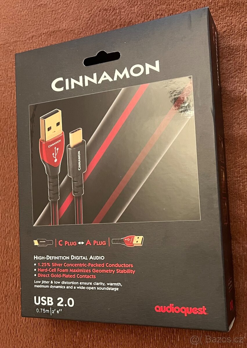 AudioQuest Cinnamon USB A↔C 0,75m