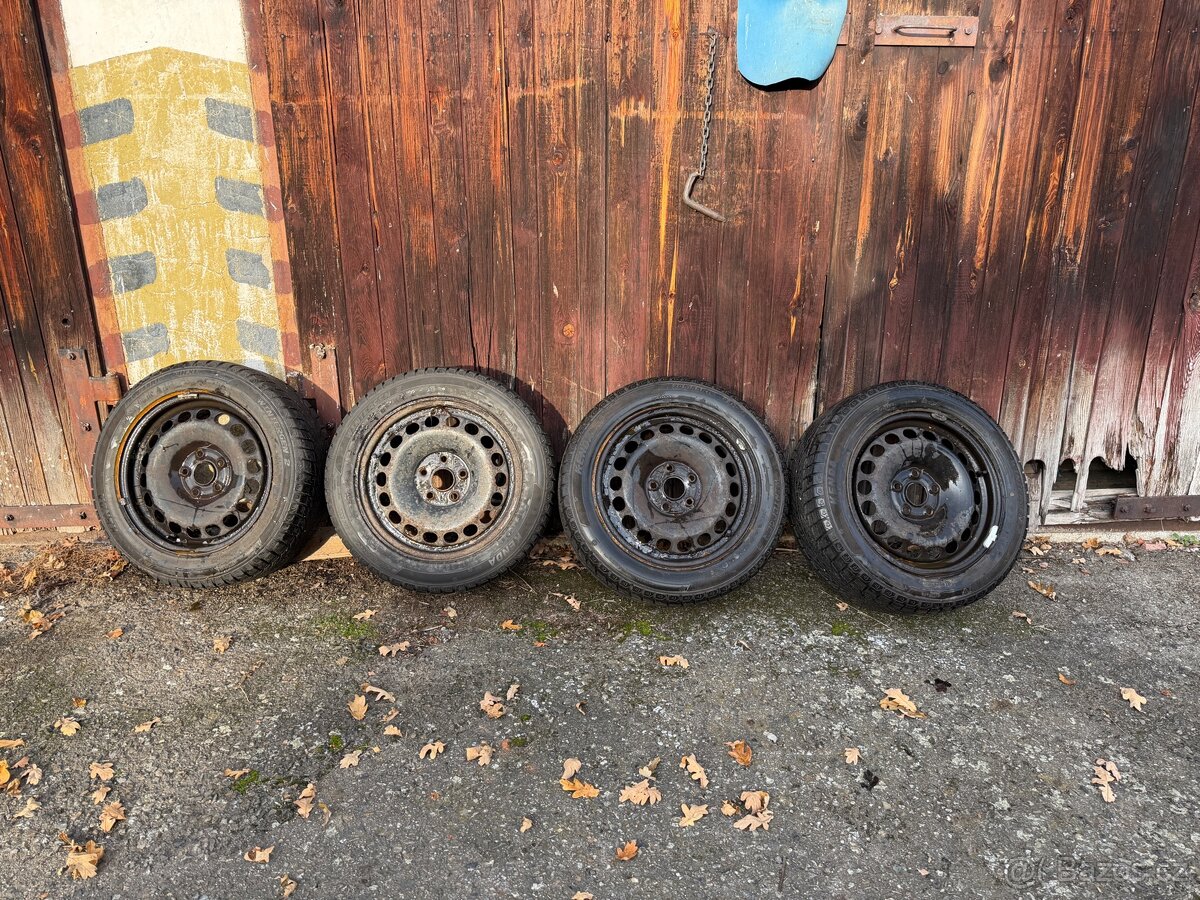Zimní pneu 205/55/16 disky 5x112