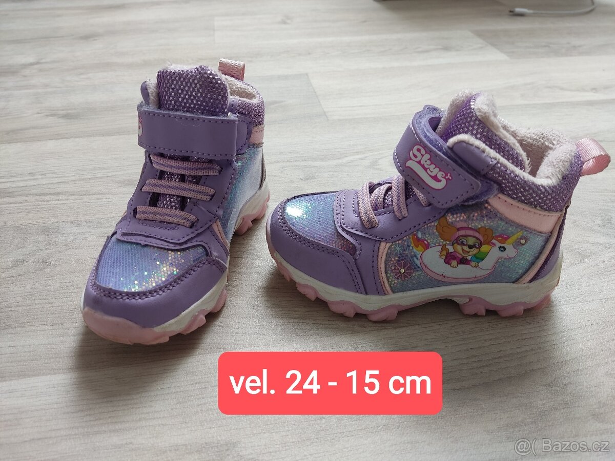 Zimní obuv 24-26 - AKCE BALÍKOVNU DO 31.10. ZA 50 KČ